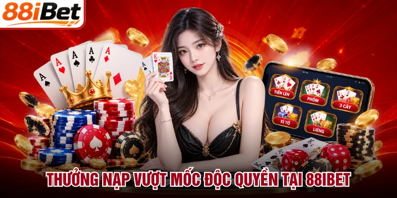 Thưởng nạp vượt mốc độc quyền tại 88IBET